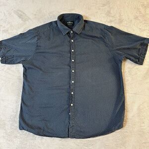 Rodd & Gunn Shirt  Mens 3XL Blue Greenfields Original‎ Fit Poplin Short Sleeve
